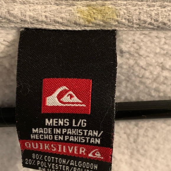 Quicksilver Skate and Create Gray Zippered Hoodie - Picture 4 of 5